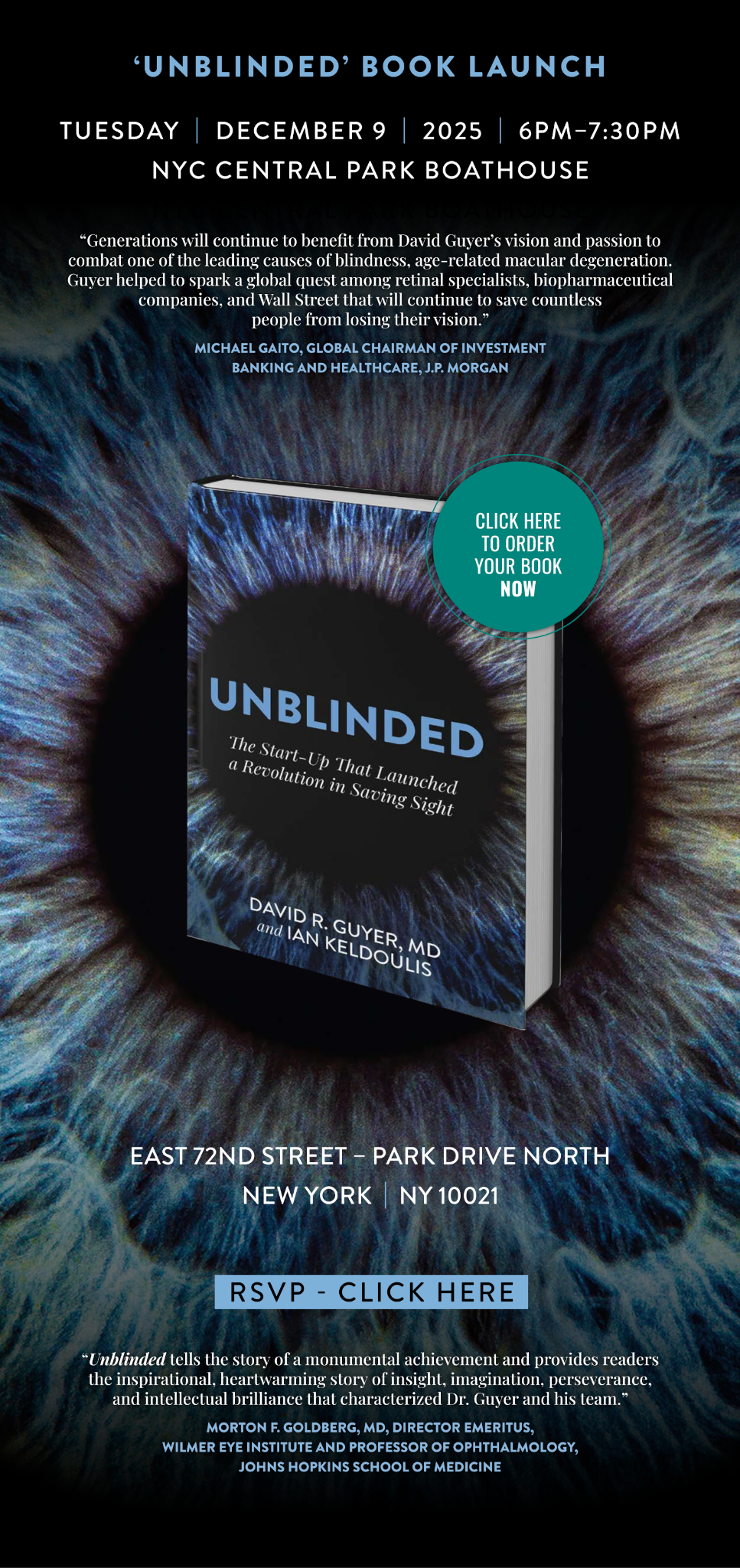 Unblinded Book Launch Invite